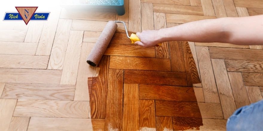 Custom hardwood floor installation