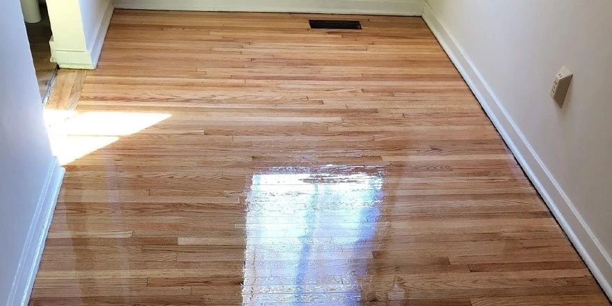 Hardwood floor water damage repair