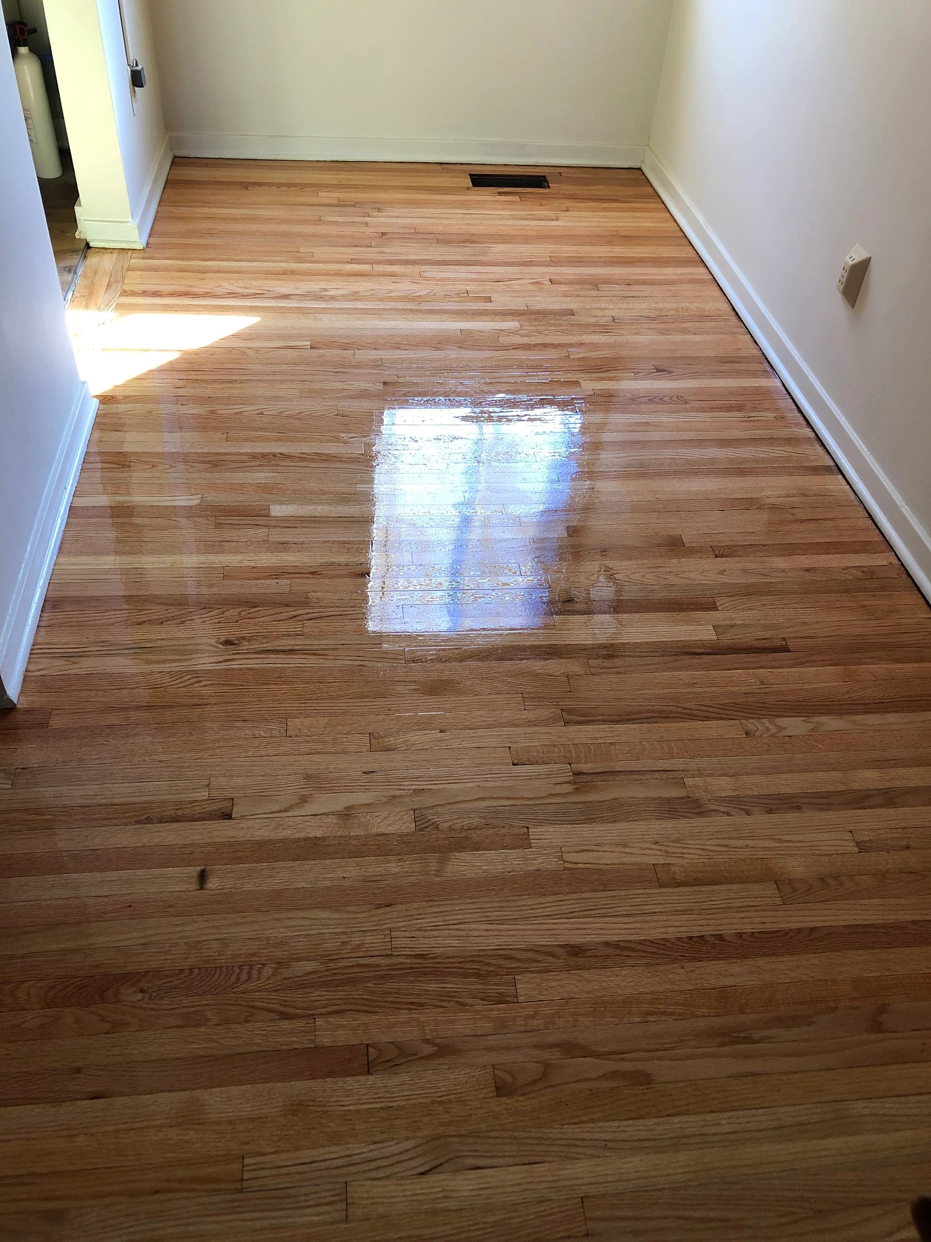 Hardwood floor room